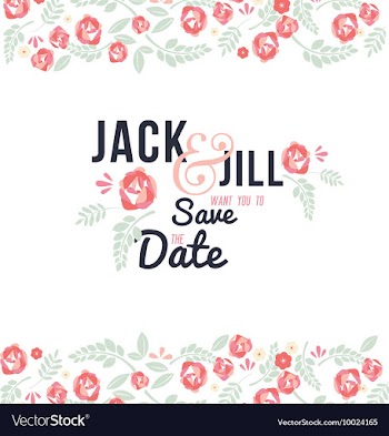 Floral with typography vector image