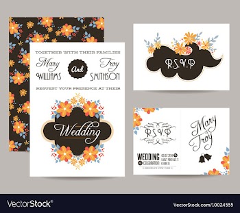 Floral with typography vector image