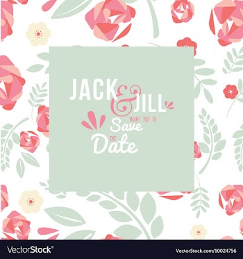 Floral with typography vector image