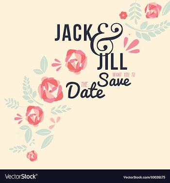 Floral with typography vector image