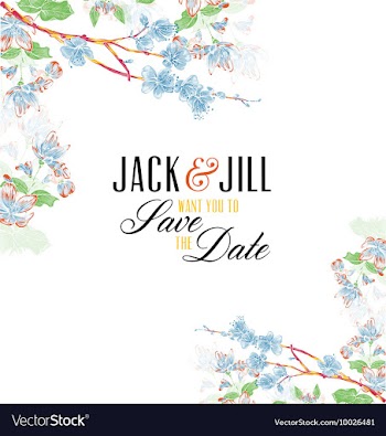 Floral with typography vector image