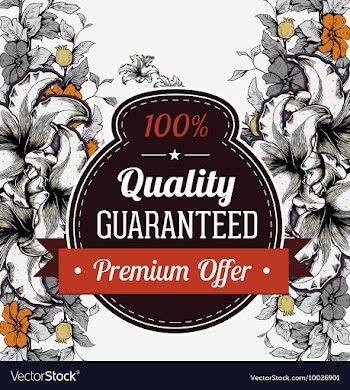 Floral with typography vector image