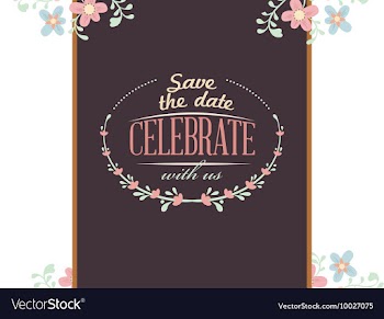 Floral with typography vector image