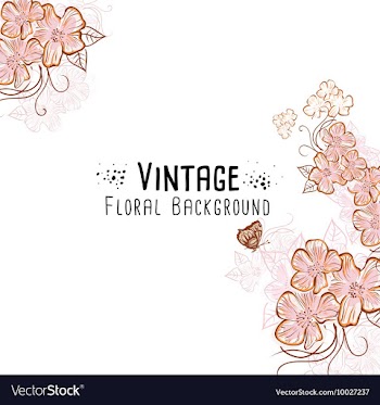 Floral with typography vector image