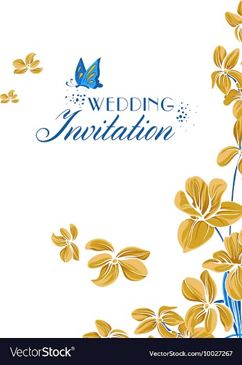 Floral with typography vector image