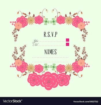 Floral with typography vector image
