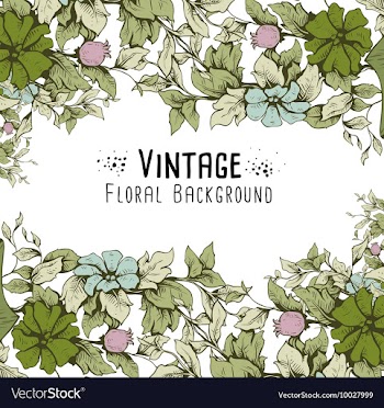 Floral with typography vector image