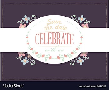 Floral with typography vector image