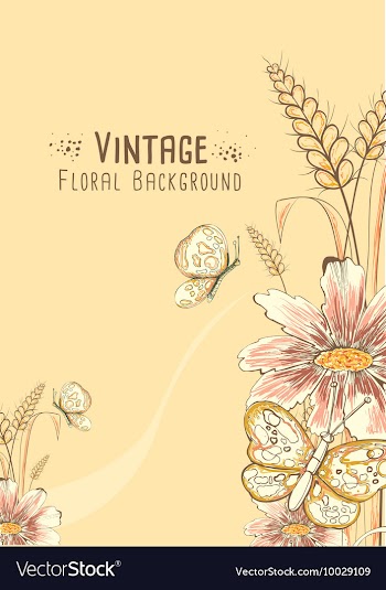 Floral with typography vector image