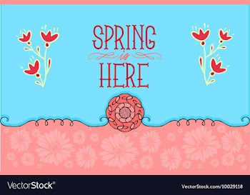 Floral with typography vector image