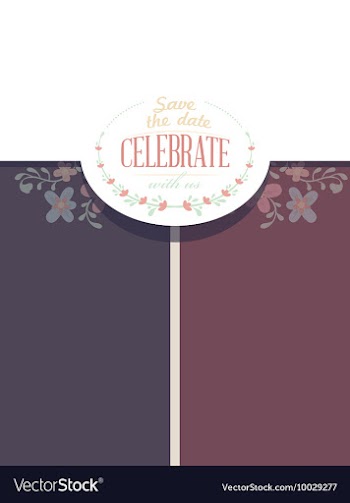 Floral with typography vector image