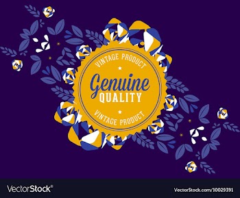 Floral with typography vector image