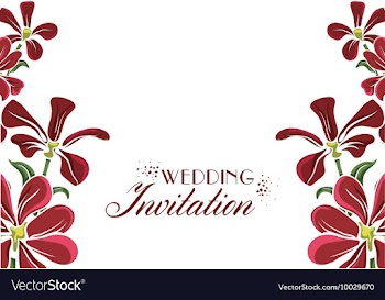 Floral with typography vector image