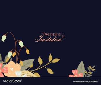 Floral with typography vector image