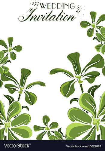 Floral with typography vector image