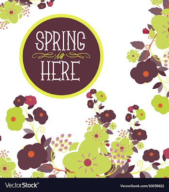 Floral with typography vector image