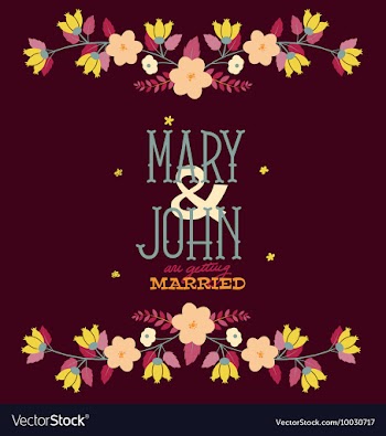 Floral with typography vector image