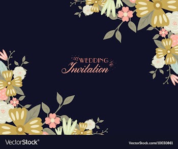 Floral with typography vector image