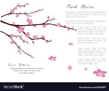 Floral with typography vector image