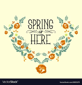 Floral with typography vector image
