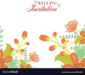 Floral with typography vector image