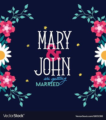 Floral with typography vector image