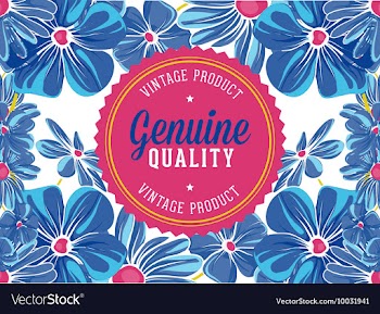 Floral with typography vector image