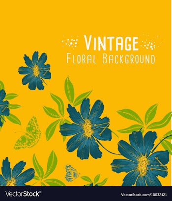 Floral with typography vector image