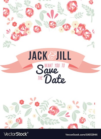Floral with typography vector image