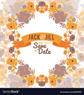 Floral with typography vector image