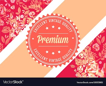Floral with typography vector image