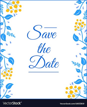 Floral with typography vector image
