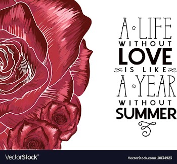 Floral with typography vector image