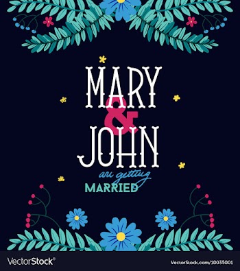 Floral with typography vector image