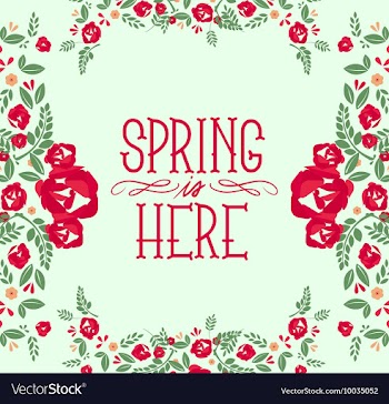 Floral with typography vector image