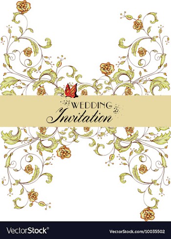 Floral with typography vector image