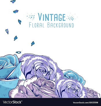 Floral with typography vector image
