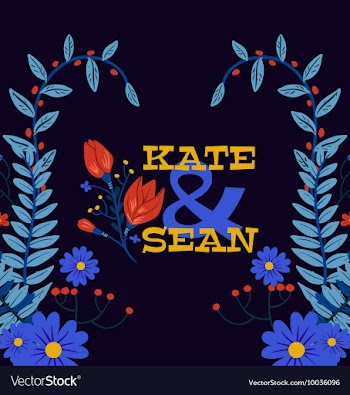 Floral with typography vector image