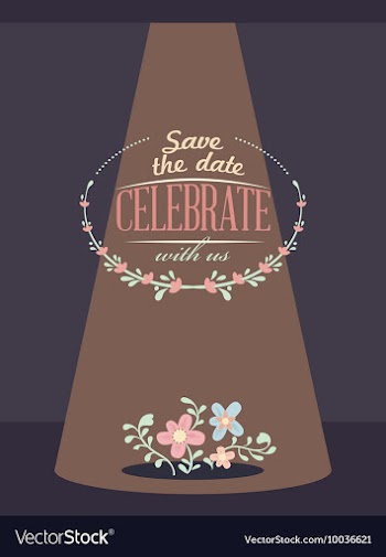Floral with typography vector image
