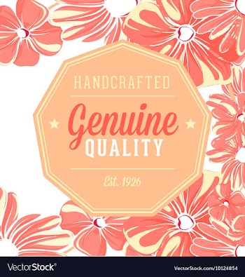 Floral with typography vector image
