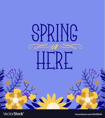 Floral with typography vector image