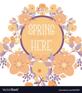 Floral with typography vector image