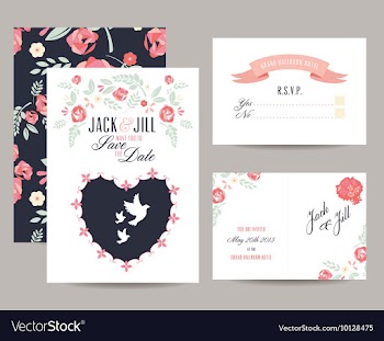 Floral with typography vector image