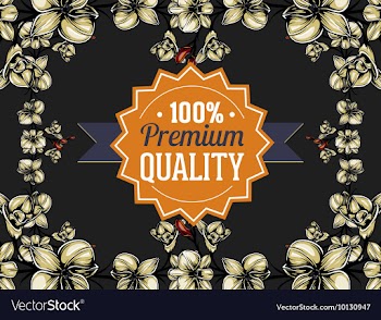 Floral with typography vector image