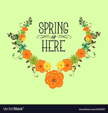 Floral with typography vector image