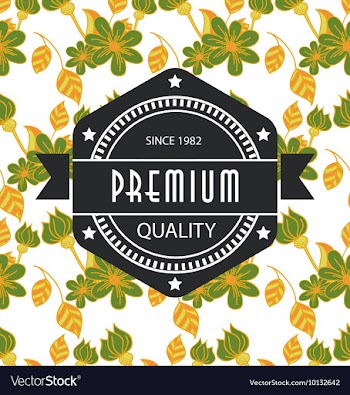 Floral with typography vector image