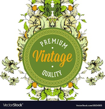 Floral with typography vector image