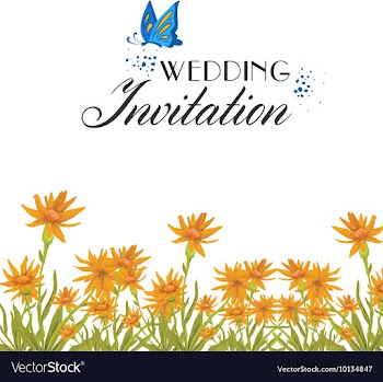 Floral with typography vector image