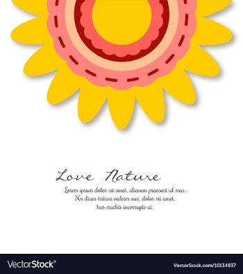 Floral with typography vector image