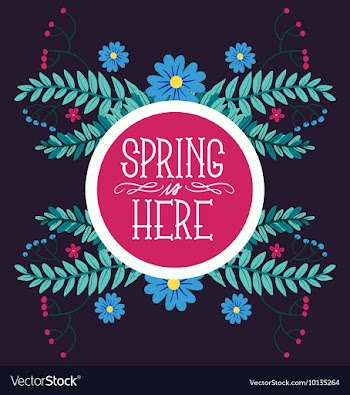 Floral with typography vector image
